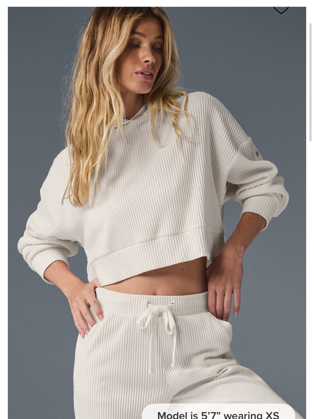 ALO Yoga Muse cropped sweatshirt